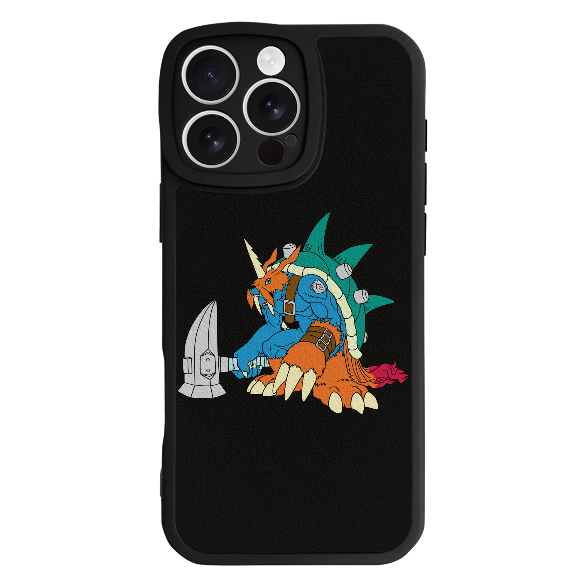 （画像用） Digimon デジタルモンスター/デジモン 【iPhone 16シリーズ対応】シリコンスマホケース（レザー調） 材質：シリコン